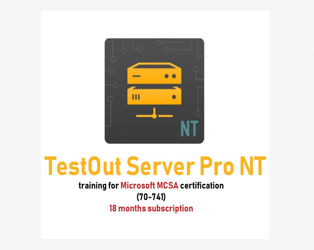 Microsoft MCSA 70741 Training TestOut SNT VoucherPlex